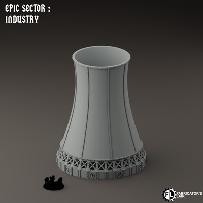 Cooling Tower Gelände 6mm Battletech Legions Imperialis Epic Scale Tabletop