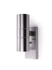 Hispec Up and Down Wall Light with Photocell Sensor Stainless Steel | HSLEDUL/PC