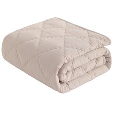 Toddler Comforter Lightweight Warm Baby Crib Blanket Taupe