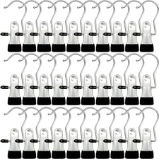 Boot Hangers for Closet, 40 Pack Hanging Clips Hook Clothes Pins for Laundry,...