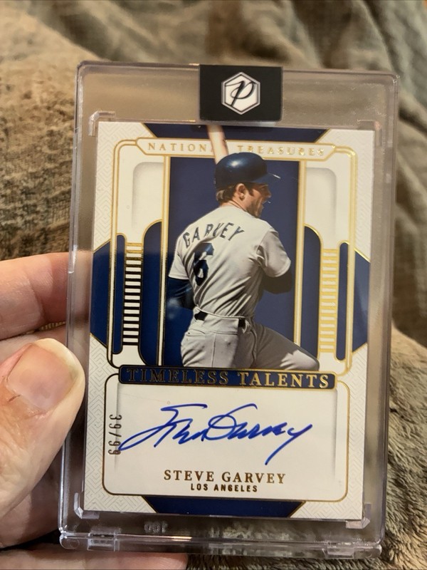 2025 National Treasures Steve Garvey Timeless Talents Signatures Auto # /99