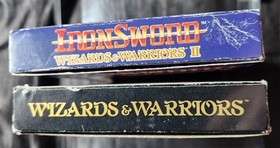 Wizards & Warriors 1 and Iron Sword Wizards & Warriors 2 CIB for Nintendo NES 