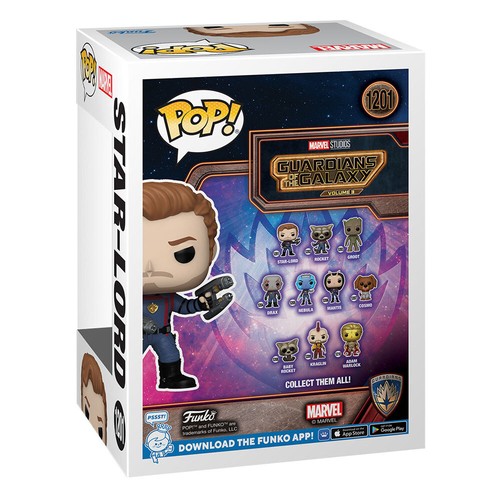 Guardiani Della Galassia Vol. 3 Funko Pop! Vinile Figura Star-lord 9 Cm - Imagen 3 de 3