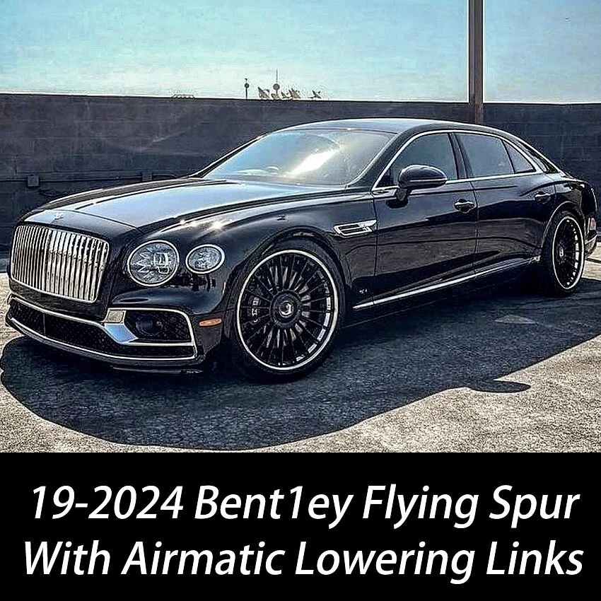 FOR 19-24 BENTLEY FLYING SPUR AIR Suspension Lowering Links Full Kit Module rods - Image 2 of 4