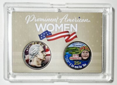 2023 P Edith Kanakaole Colorize American Women Quarter W/Generic Obv. 2 X 3 Case