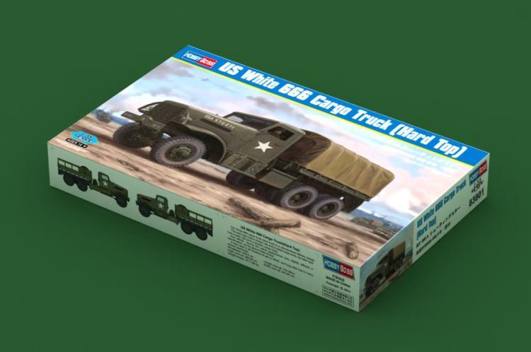 ラ Hobbyboss Model kit 83801 1/35 US White 666 Cargo Hard Top