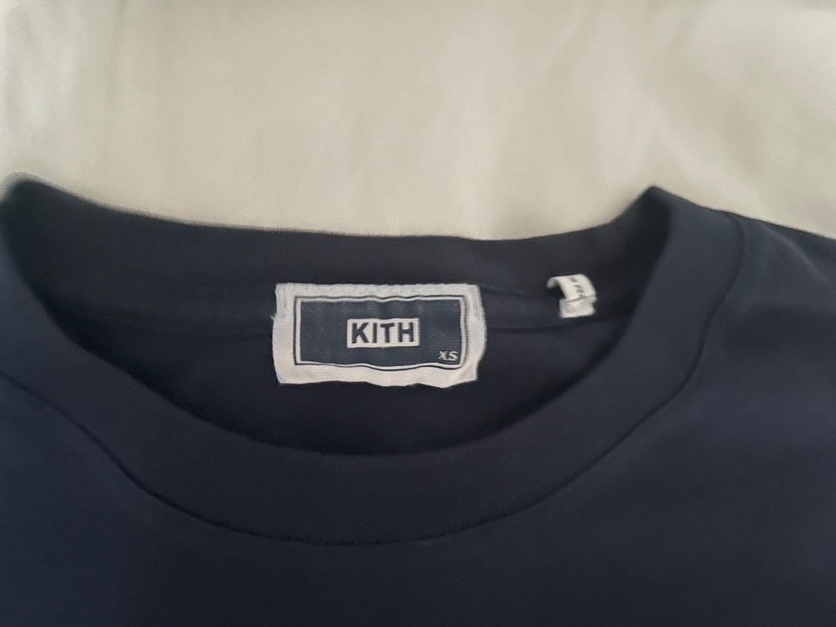 Kith Men's Cloud Serif Logo Tee Short Sleeve Cotton Kith Men's Cloud Serif Logo Tee Short Sleeve Cotton