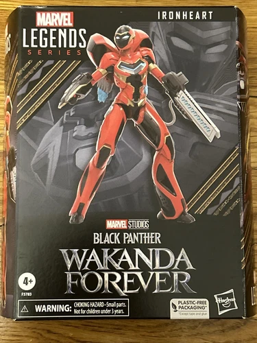 Figura Corazón de Hierro Wakanda Forever Leyendas de Marvel Sin usar, en caja