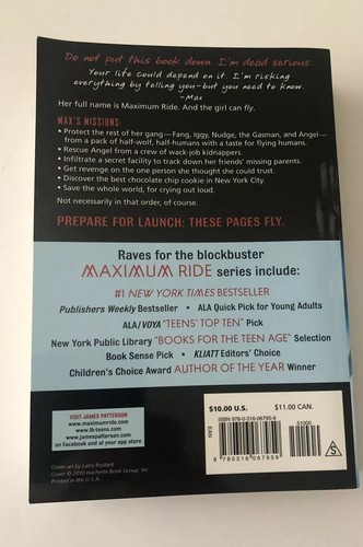 Maximum Ride: The Angel Experiment ~ by James Patterson - Picture 2 of 7