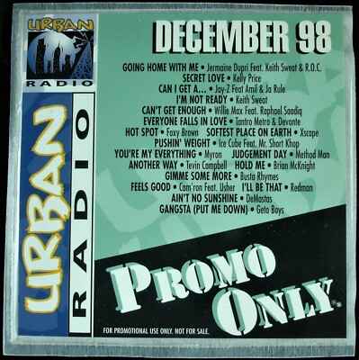 PROMO ONLY ''URBAN RADIO NOVEMBER 1998'' DJ PROMO CD COMPILATION FOXY BROWN *NEW*
