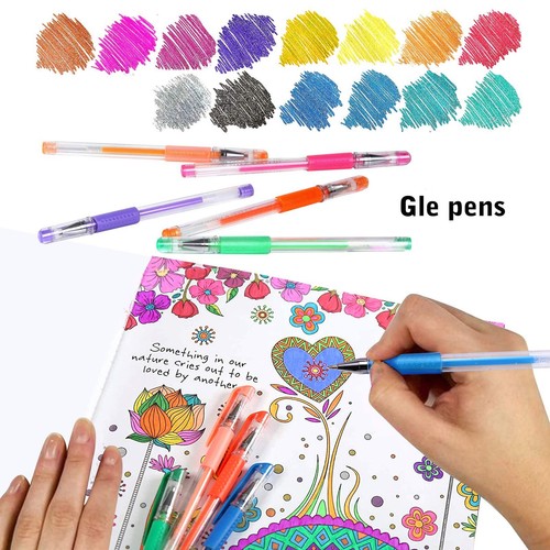 200 Pack Gel Pen Set 100 Colored Gel Pen with 100 RefillsGlitter Gel pens 40%... - Picture 4 of 9