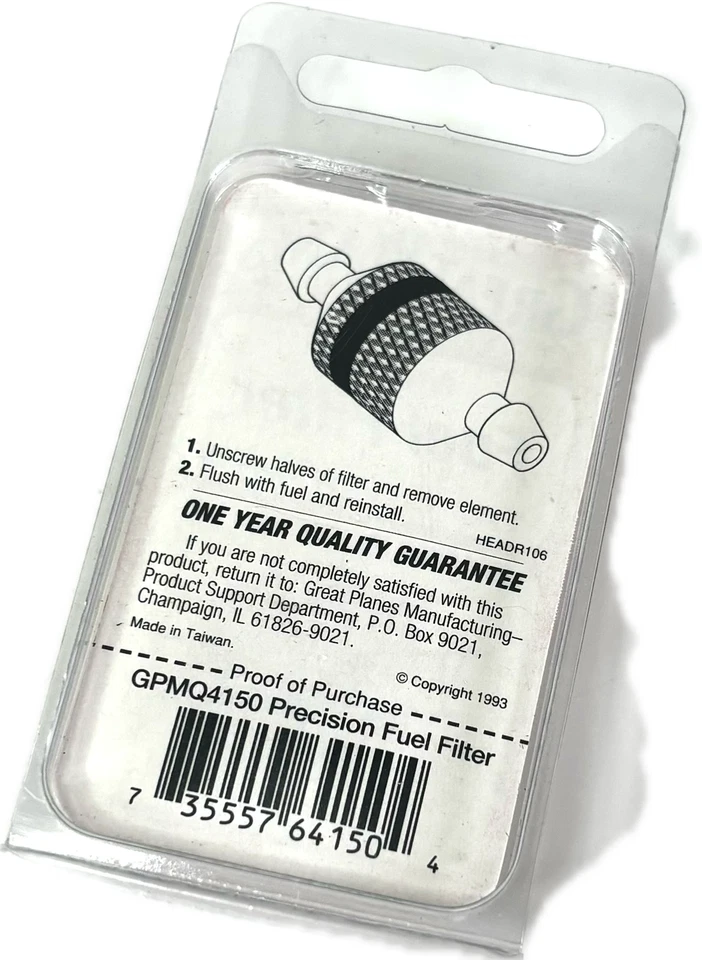 *NEW* Great Planes Fuel Filter - GPMQ4150 For RC Planes - Image 2 of 2