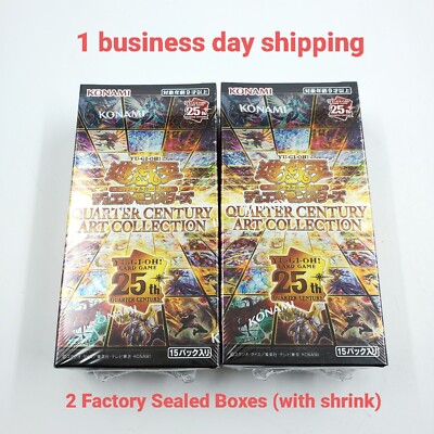 ⓶ 遊戯王OCG QUARTER CENTURY ART COLLECTION Konami Yugioh OCG Quarter Century Art Collection 5packs Japan