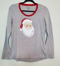 Ladies Pajamagram Lounge Santa Holiday Santa Clause Christmas Xmas Shirt Size SM