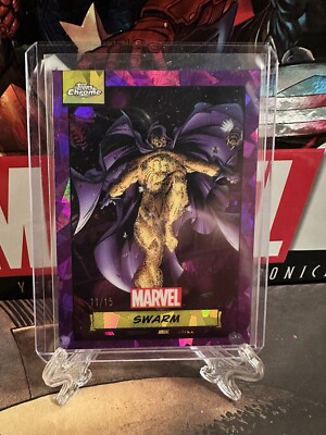 Topps Marvel Chrome Sapphire ULTRA RARE COLOUR MATCH SWARM Purple 11/15 1st Ed.