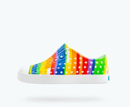 Native Shoes Toddler c 5 Kids Jefferson Print Rainbow Stripe Comfort 12 18mo C5
