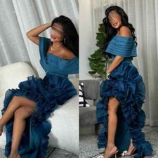 Exquisite Pleated Ruched Straight Dresses Off the Shoulder Bespoke Arabic Gowns