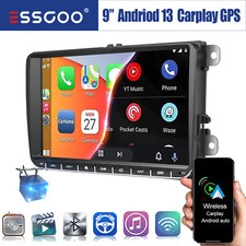 9" Autoradio Android 13 Carplay GPS Nav RDS Caméra For VW GOLF 5 6 Touran EOS T5