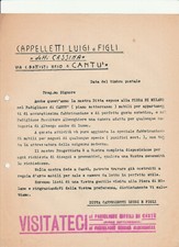 VOLANTINO pubblicitario CAPPELLETTI LUIGI E FIGLI CANTU' -fiera di Milano mobili