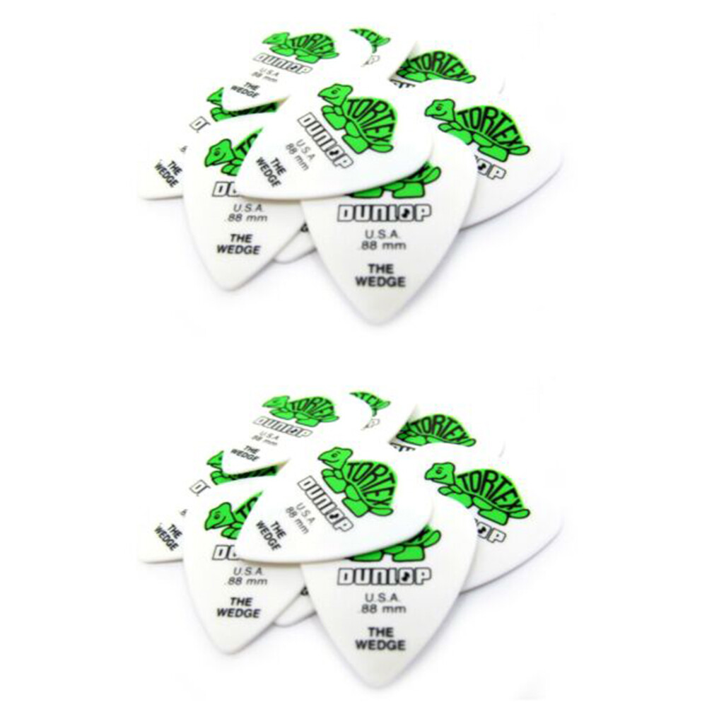 Dunlop Tortex Wedge Guitar Picks 24 Pack 0.88mm 424P.88