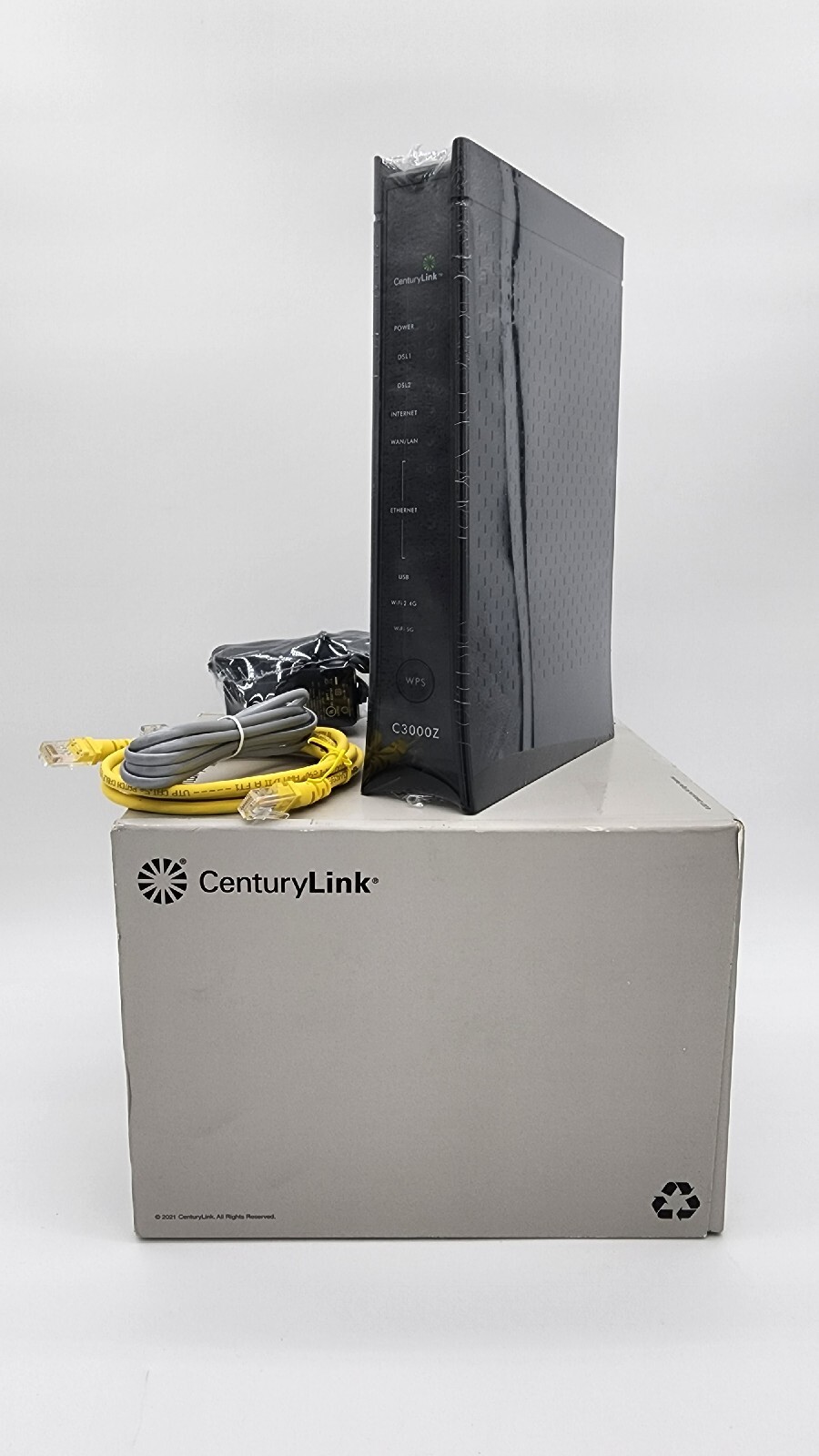 CenturyLink ZYXEL C3000Z Modem Wireless Router w/Cables 1W000303 eBay