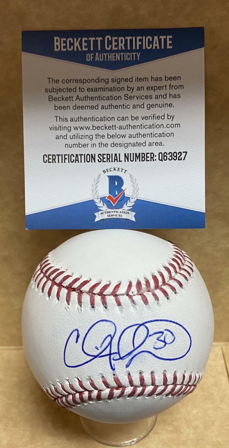 Professional Player Autographed Signed CLIFF FLOYD METS/CUBS/MARLINS M.L. BASEBALL BECKETT Q63927 