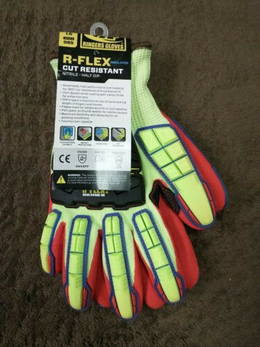 Ringers R-Flex Nitrile Coated Cut Resistant Gloves Large 085-10-image