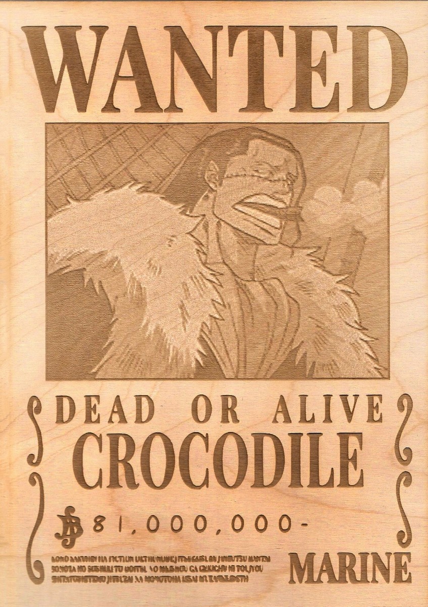 サー・クロコダイル WANTEDポスター One Piece - Crocodile Wanted Poster | eBay