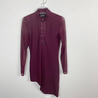 Adidas Ivy Park Beyoncé Asymmetrical Bodycon Dress Burgundy Size Small |  eBay