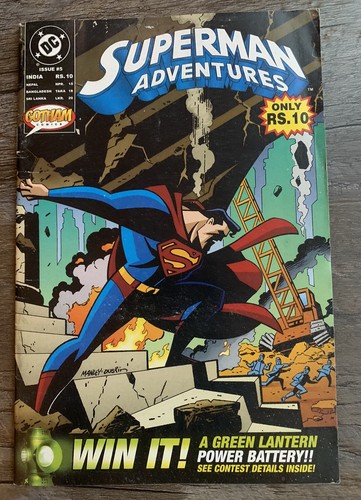 Rare INDIA Edition Gotham Comics DC SUPERMAN ADVENTURES #5 Size 8”x5.5” 2003