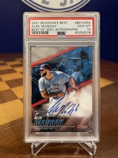 2021 Bowman Best Alek Manoah Auto PSA 10. Ships CDN and US
