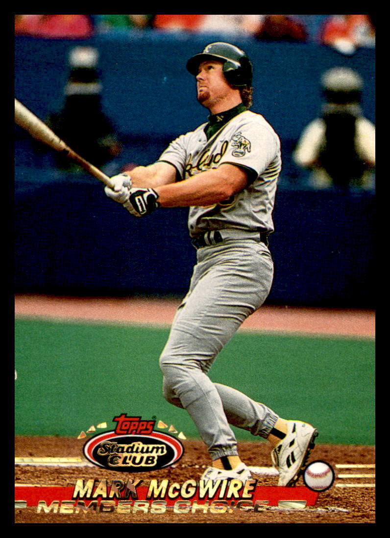 1993 Stadium Club #595 Mark McGwire Members Only