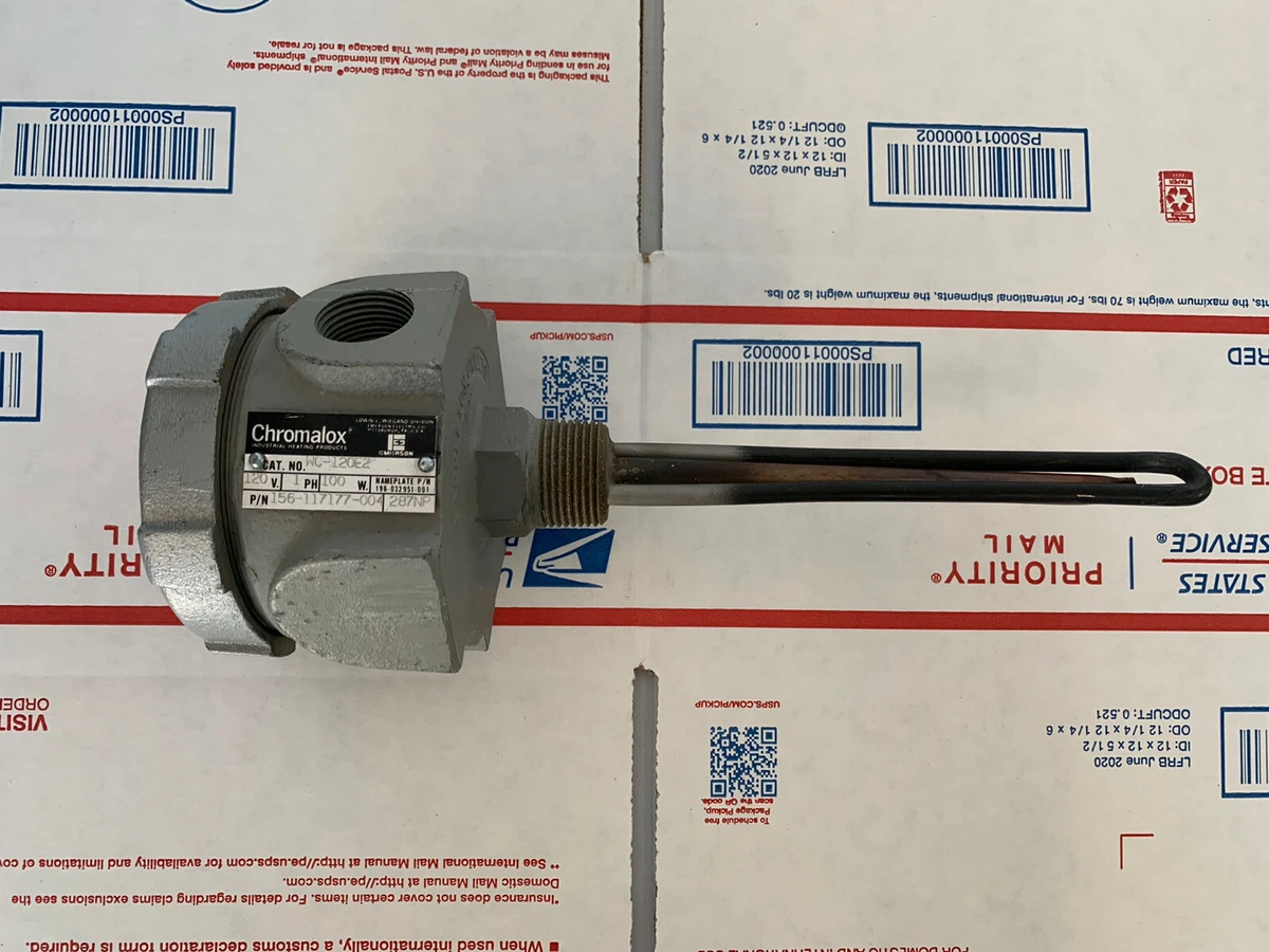 Emerson Chromalox WC-120E2 Immersion Heater u0026#034;Newu0026#034;  PN156-117177-004 | eBay