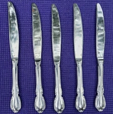5-RSVP Flatware WIMBERLY Stainless 18/10 Glossy DINNER KNIVES