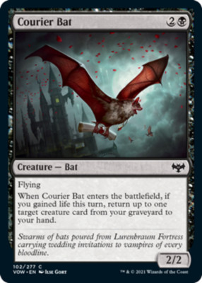 x4 Courier Bat C MTG Innistrad: Crimson Vow M/NM, English