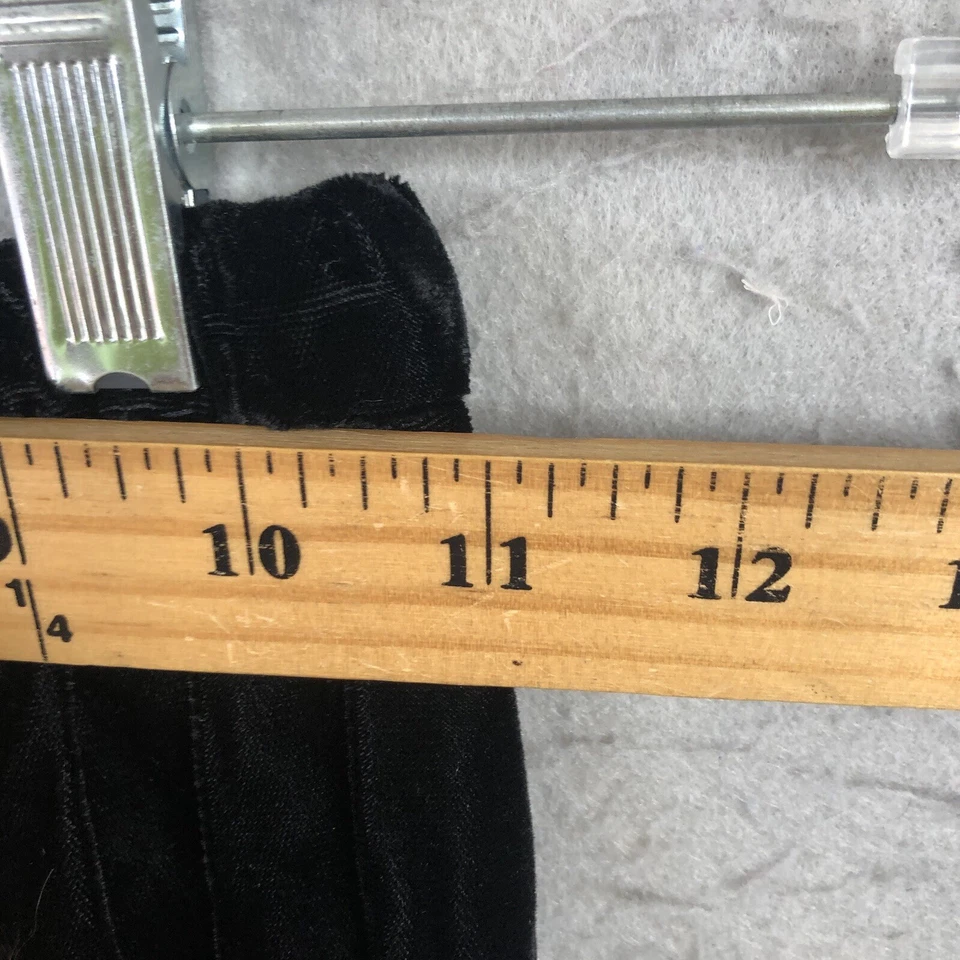 Falda De Terciopelo De Colección Para Mujer Pequeña Lápiz Negro Y2K Evento De Navidad Hecha en EE. UU. Foto 4 de 4