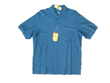 TOMMY BAHAMA Blue Cotton MARLIN AROUND POLO Summer Beach Golf Shirt Men M New 