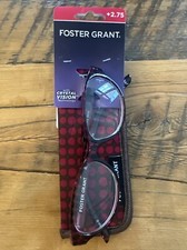 FOSTER GRANT Monica Magenta Plastic Frames Reading Glasses 2.75