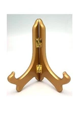 Tripar Gold Wooden Plate Stand 5" Tall (23-1249B)