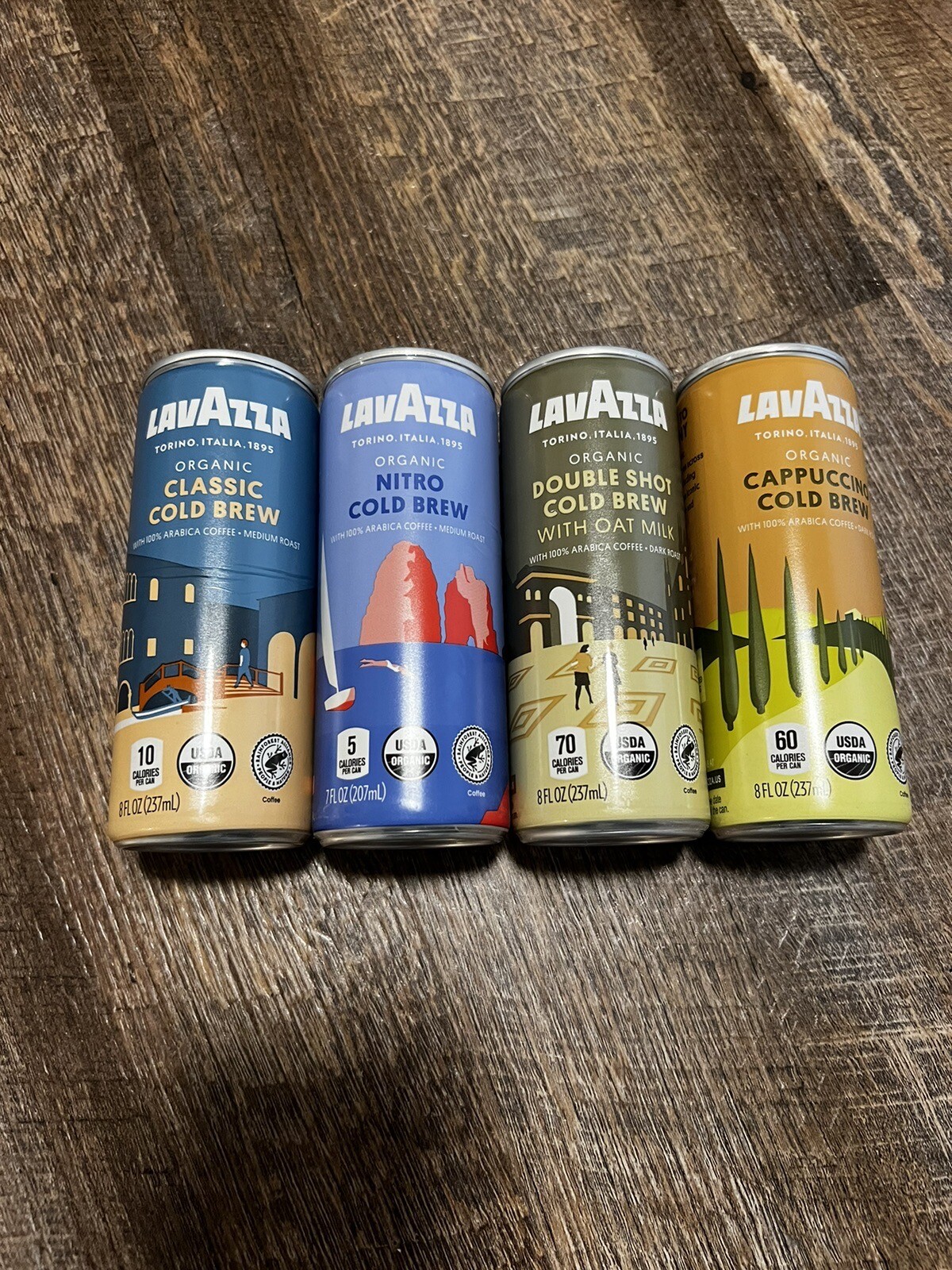 Lavazza Organic Cold Brew Coffee Variety Pack of 12 Count Balanced