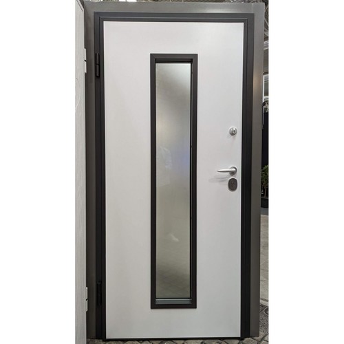 Porta Blindata con Vetro Portone da Esterno Portoncino Prezzi Antisfondamento - Foto 7 di 7