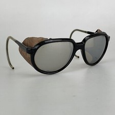 Style Eyes Sunglasses Vintage Mirrored Aviators Leather Blinders France RARE