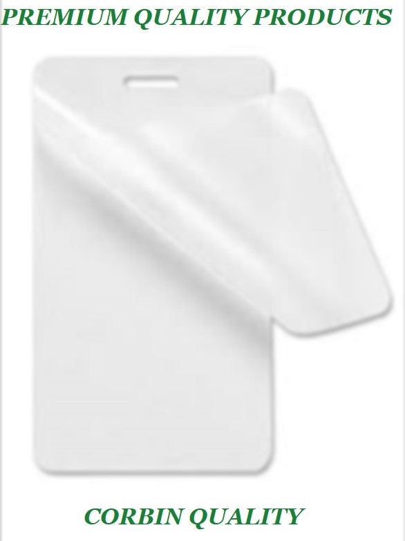 50 Luggage Tag 5 Mil Laminating Pouches Laminator Sleeves With Slot 2.5 x 4.25