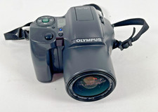 Olympus IS-10DLX 35MM Film Camera 28-110 High Resolution w/Strap  Case Untested