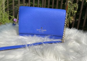 bright blue crossbody bag