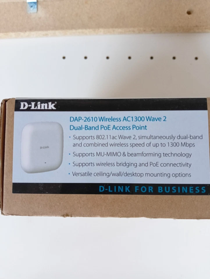 D-Link DAP-2610 Access Point Wireless AC1300 Wave 2, DualBand PoE (J3P) - Immagine 2 di 2