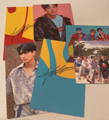 ATEEZ Woo Young Photo Card wave illusion Sign Photo Card 6 Sheets