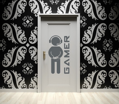 Computer Gamer – Gaming Kids Bedroom PC Xbox PS Wall Art Vinyl Decal Sticker - Picture 51 of 126