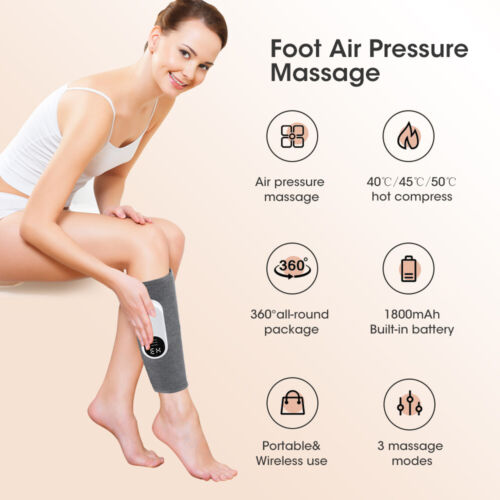 Leg Foot Massager Heat Air Compression for Circulation Muscles Relax Pain Relief - Picture 11 of 18