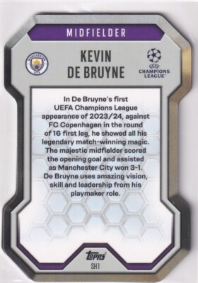 Topps Match Attax Champions League 24/25 No. SH 1 Kevin De Bruyne